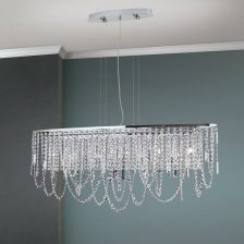 Люстра подвесная Orion LU 2399/6+4 Chrom/oval (110x25cm)