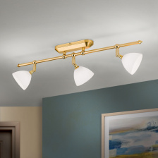 Бра Orion Str 10-347/3 gold-matt/438 opal