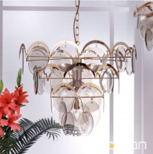 Люстра Orion Rauchglas LU 1108/9+1 gold/293 rauch