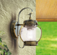 Настенный уличный светильник Orion AL 11-1165 schwarz-gold