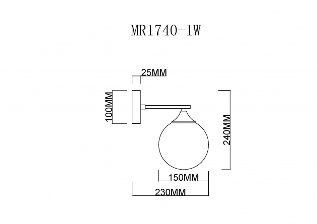 Бра Fisher MR1740-1W фото 2