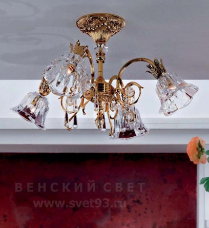 Подвесная/Потолочная люстра Orion La Boheme LU 2392/4 gold/479 Schliff фото 3