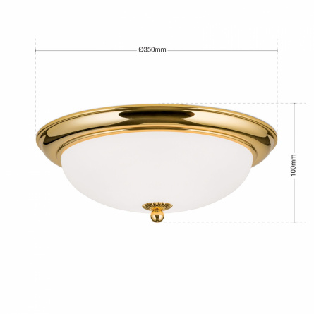 Потолочный светильник Orion DL 7-086/2/35 gold/opal-matt фото 7