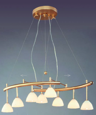 Люстра Orion LU 1598/8 gold-matt/438 opal фото 1