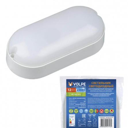 Потолочный светильник  ULW-Q225 12W/6500К IP65 WHITE фото 1