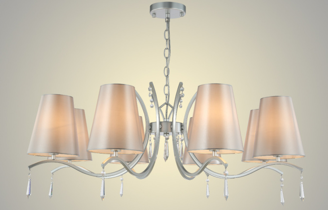 Люстра Crystal Lux RENATA SP8 SILVER фото 4