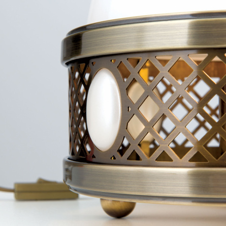 Лампа настольная Orion LA 4-1125/1/250 Patina/480 opal-glnzend фото 2