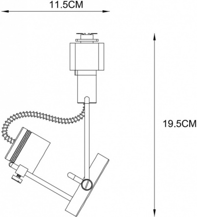 Трековый светильник Costruttore A4300PL-1BK фото 2