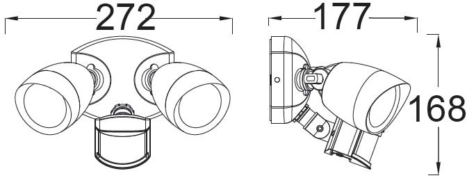Прожектор уличный TUBE LED W6219A-PiR Bl фото 3