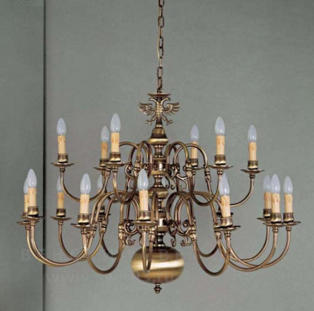 Люстра Orion LU 1239/12+6 patina ohne Adler фото 1