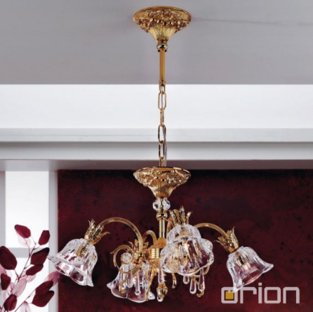 Подвесная/Потолочная люстра Orion La Boheme LU 2392/4 gold/479 Schliff фото 2