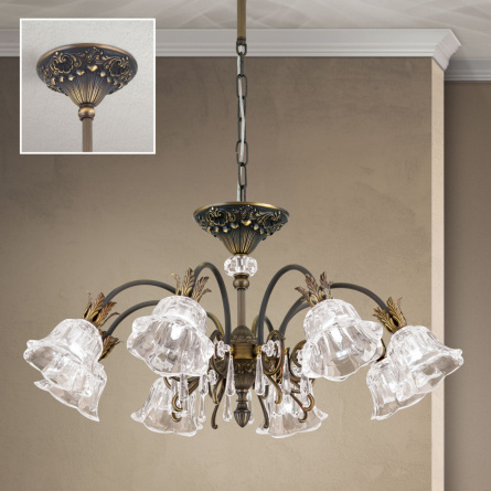 Потолочная люстра Orion La Boheme LU 2392/8 Altpatina/479 Schliff фото 2