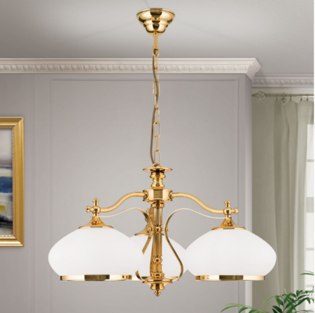 Люстра Orion LU 1460/3 gold/385 opal-gold фото 2