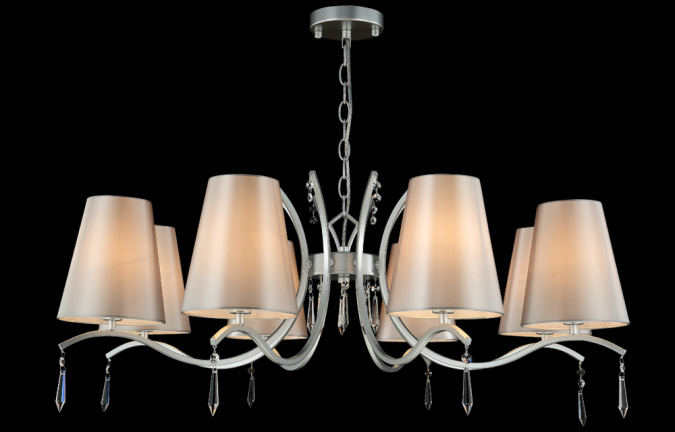 Люстра Crystal Lux RENATA SP8 SILVER фото 2