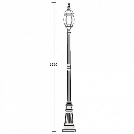 Наземный фонарь  83409L Gb фото 2