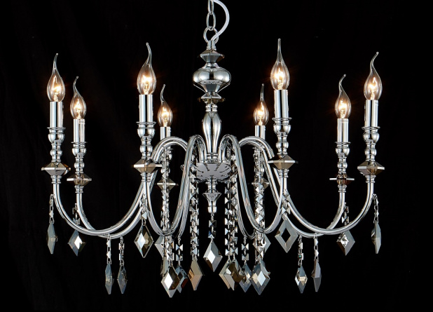 Люстра Crystal Lux MERCEDES SP8 CHROME/SMOKE фото 2