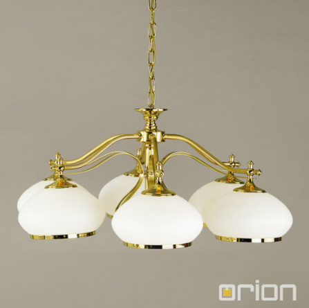 Люстра Orion LU 1460/6 gold/385 opal-gold фото 1