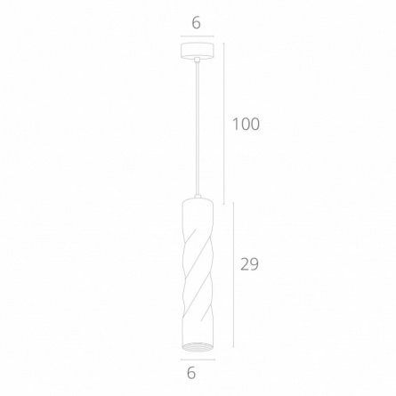 Подвесной светильник Cassio A5400SP-1BK фото 2